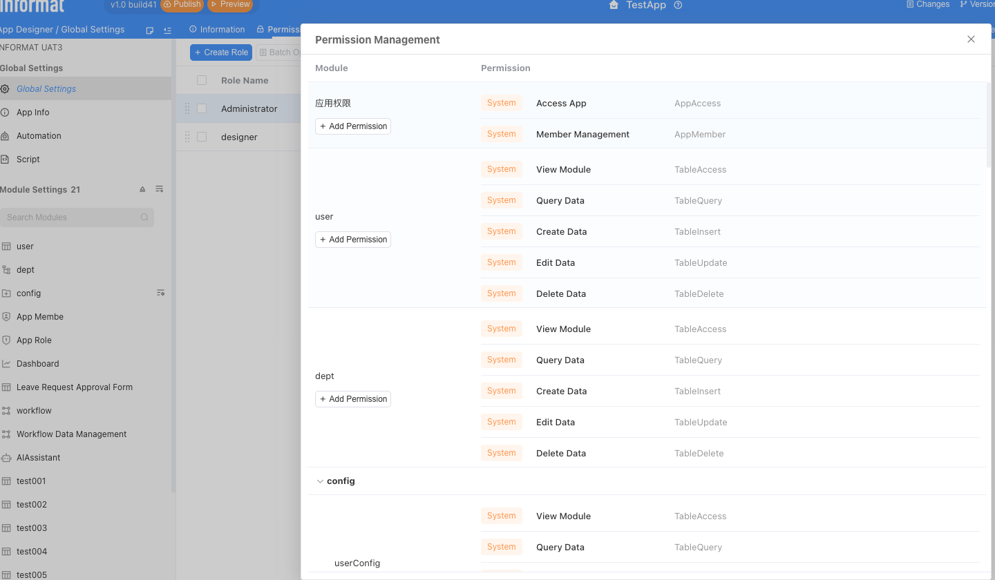 Custom Permissions