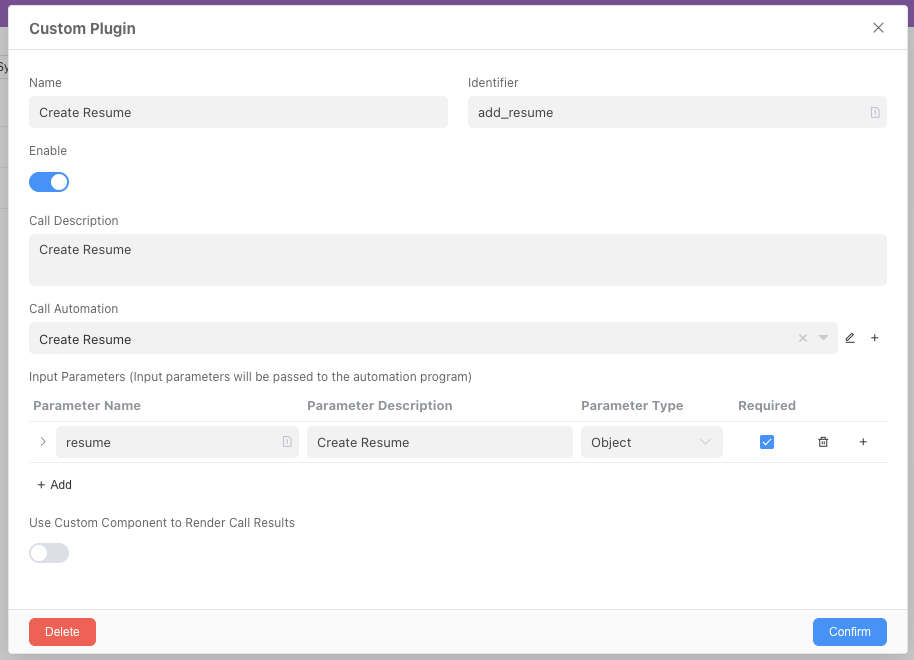 Create Task Plugin