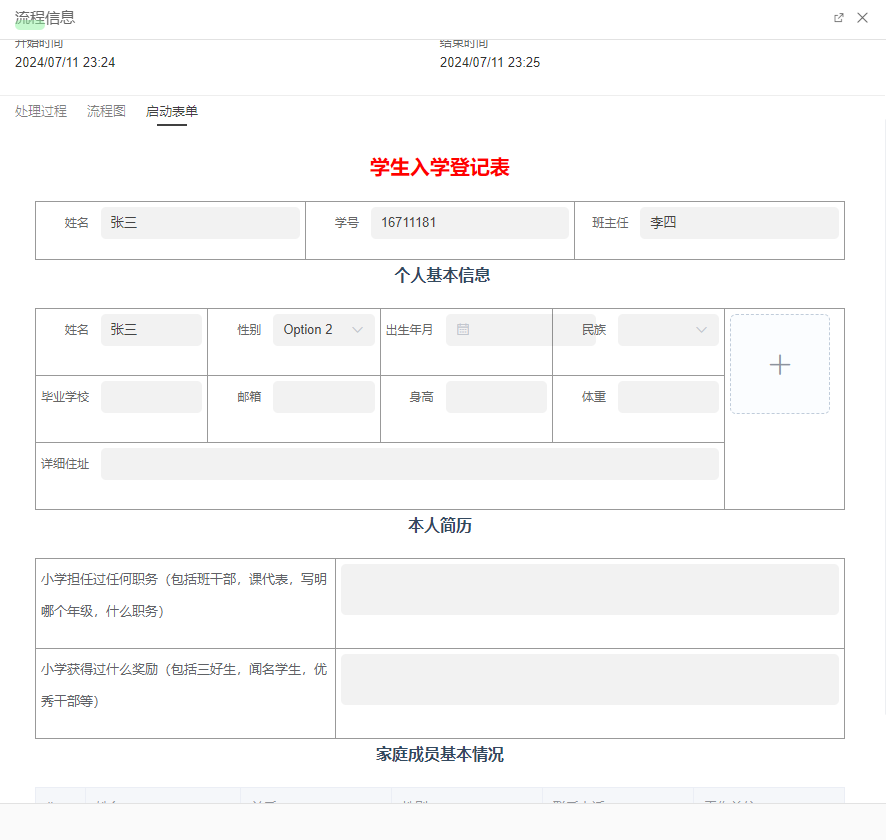 Process Information