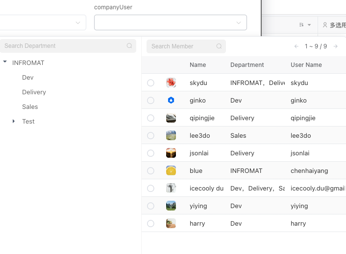 Member List