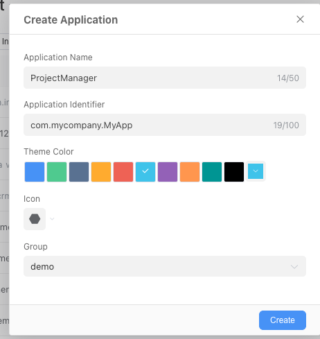 Create Application