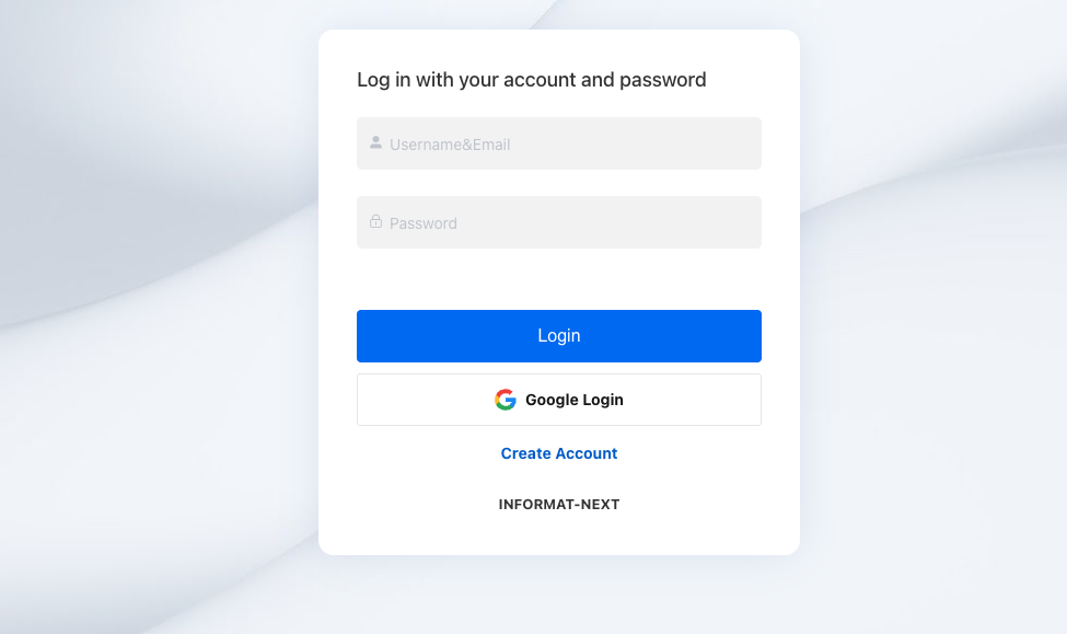 Log in to Platform