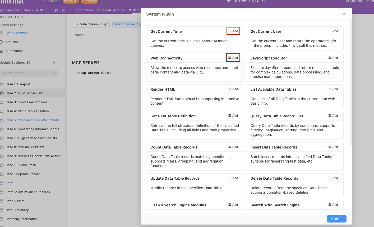 AI Quick Table Creation