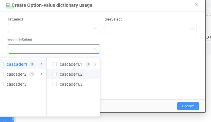 Cascader Selection - Implementation Effect
