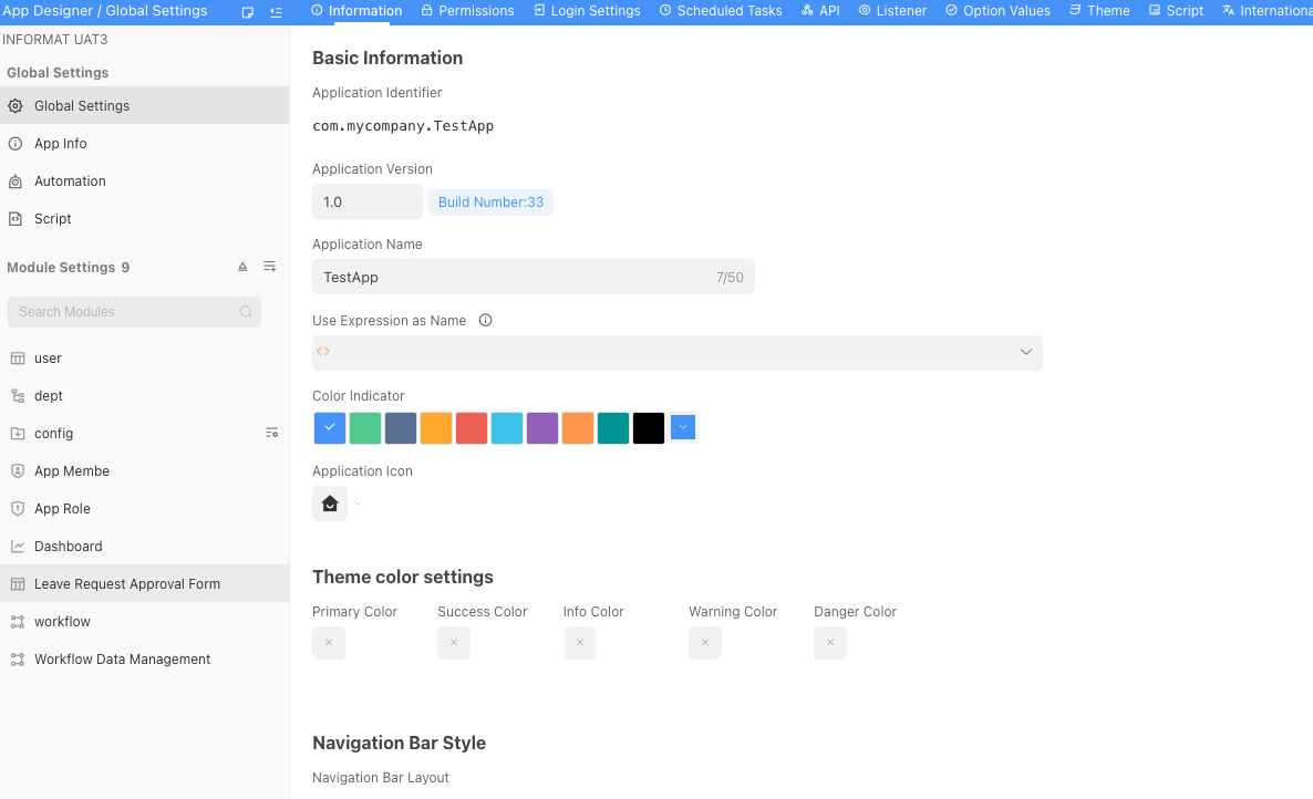 Application Designer
