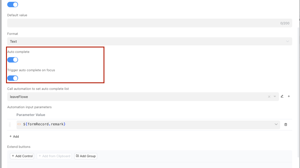 Auto-Complete - Field Settings